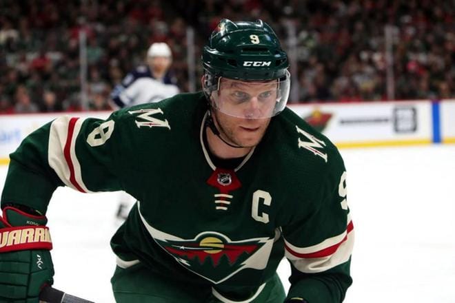 Koivu on pelannut Minnesotassa tuhat runkosarjapeliä. Lehtikuva/AFP