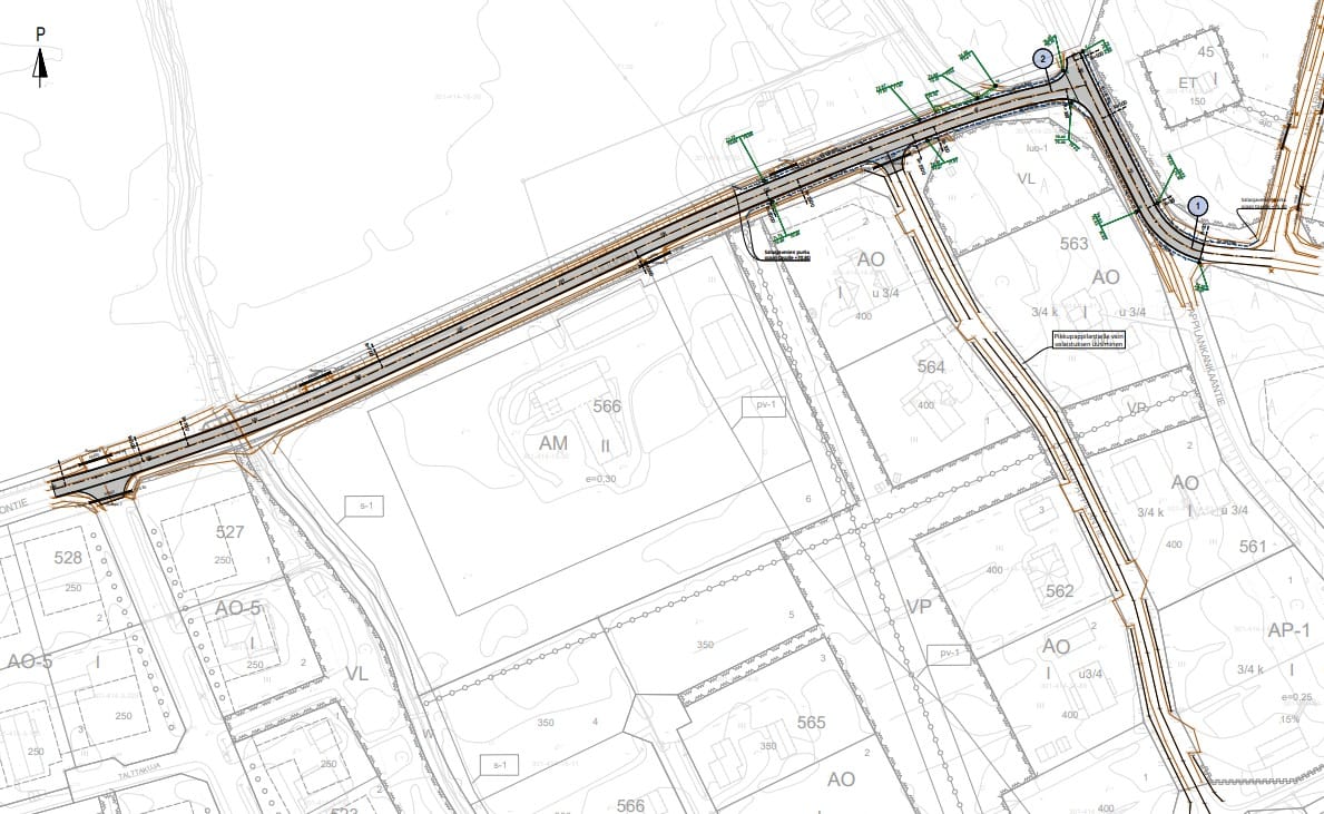 Luodontietä ja Pappilankankaantietä saneerataan merkityiltä osin. Pikkupappilantielle tulee vain valaistus.