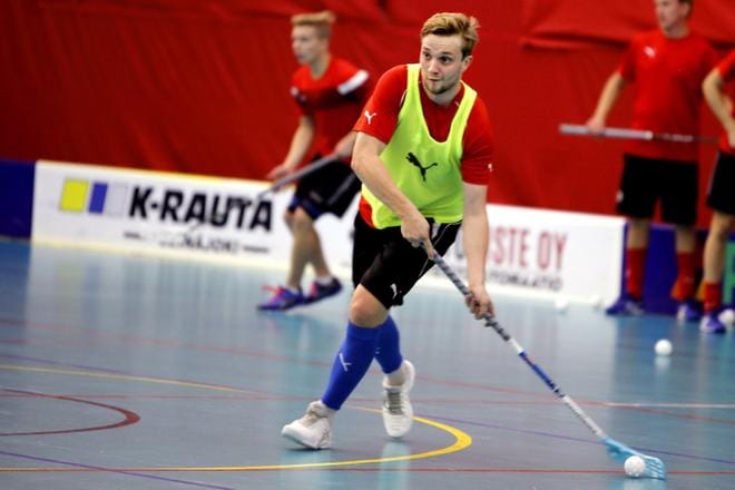 SPV:n maalipyssy Jari Hankkio ei kelvannut MM-joukkueeseen. Kuva Heikki Hakanen