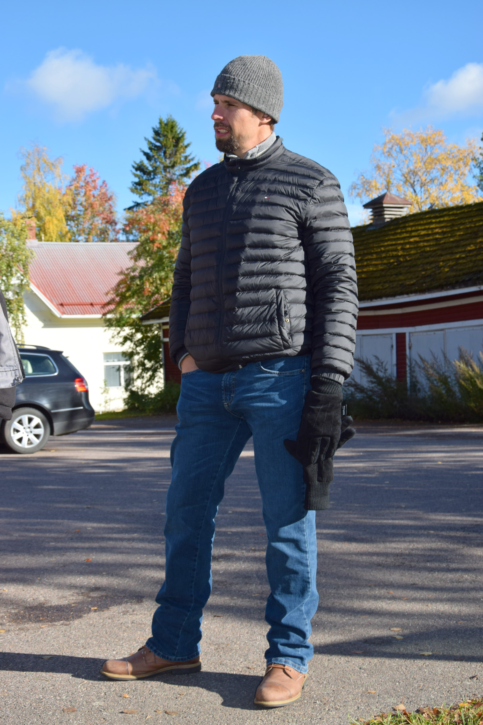 Ensimmäistä kertaa Siikajoella ja heti kaikkien kaveri - Antti Ruuskanen on iso, mutta puhelias ja rento mies.