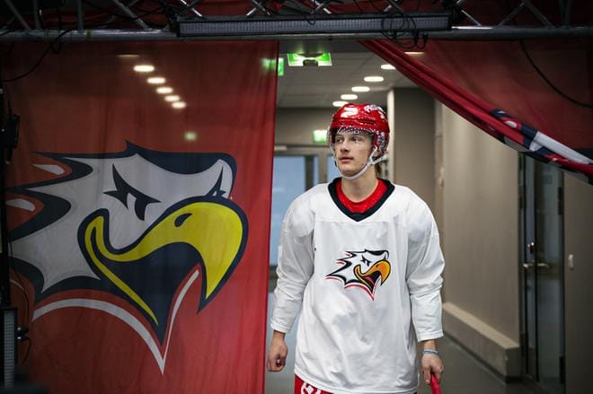 Samu Tuomaala on vahva ehdokas myös vuoden vaihteessa Edmontonissa ja Red Deerissä pelattaviin alle 20-vuotiaiden MM-kilpailuihin. KUVAT: JARNO PELLINEN