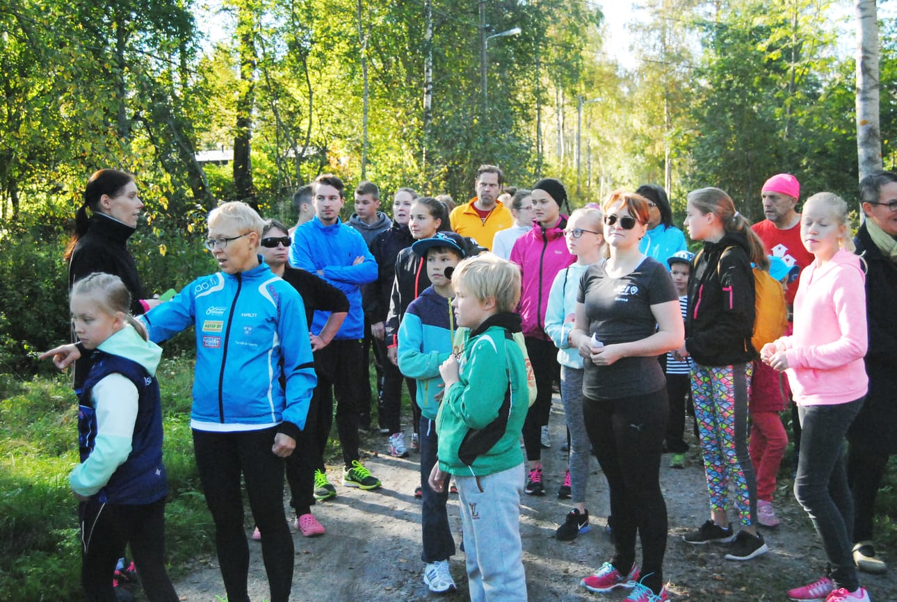 Innokkaita liikkujia kertyi lauantaina mukavasti.