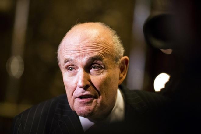 Rudolph Giuliani on myös New Yorkin entinen pormestari. KUVA: JOHN TAGGART / POOL