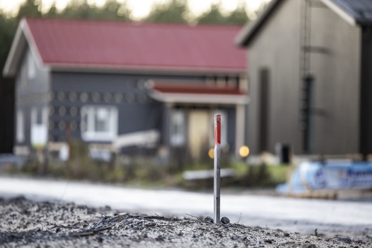 Mustasaaren ja Bölen tonttien hinnat ovat nousseet eniten. Kuvan talot eivät liity juttuun. Kuvituskuva.