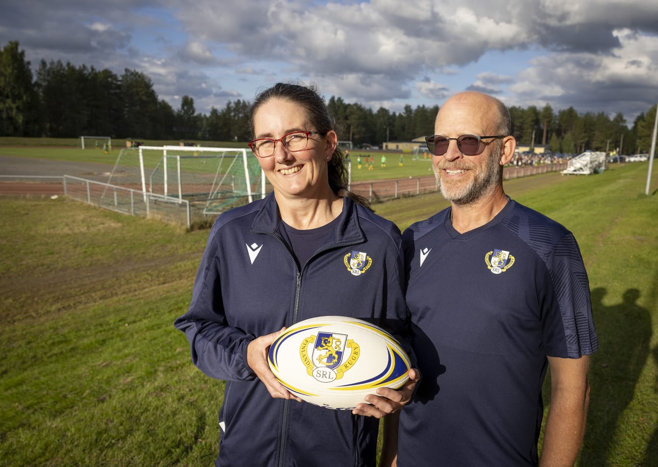 Tamara ja Daryn Hiltunen kantavat suurta vastuuta Suomen seiskarugbyn tulevaisuudesta.