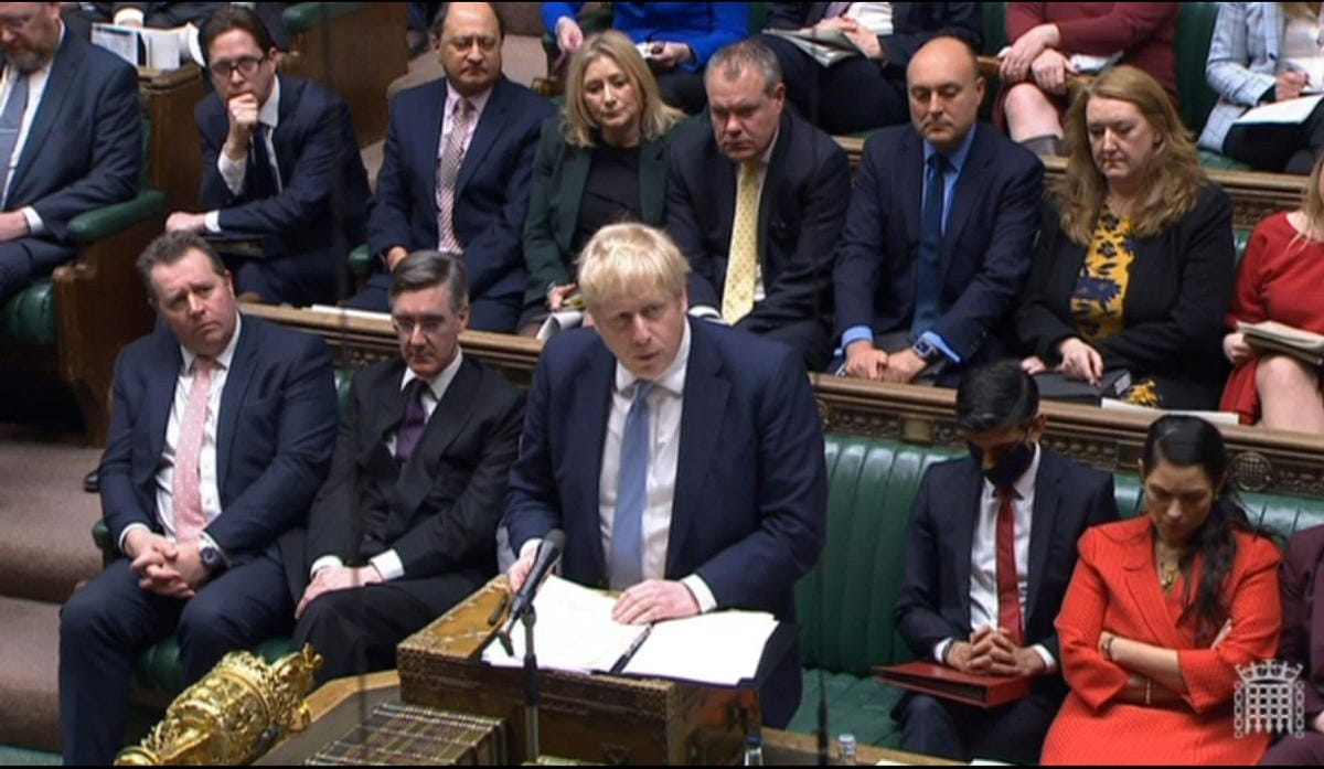 Johnsonin mukaan Downing Streetin toimintaan on tulossa hallinnollisia muutoksia. Lehtikuva/AFP