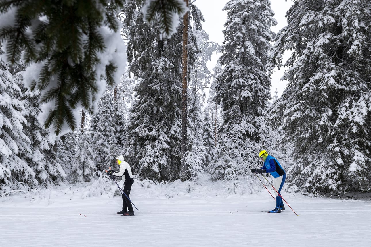 Hiihtokausi näyttää olevan tälle talvea lopuillaan.
