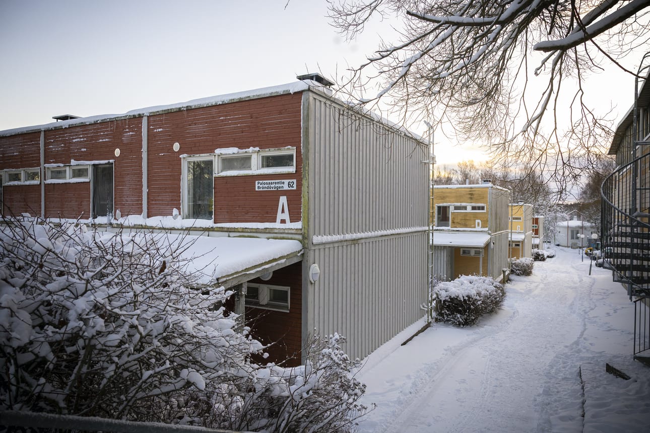 Ahvenrannan opiskelijakylästä puretaan 26 rivitaloa.