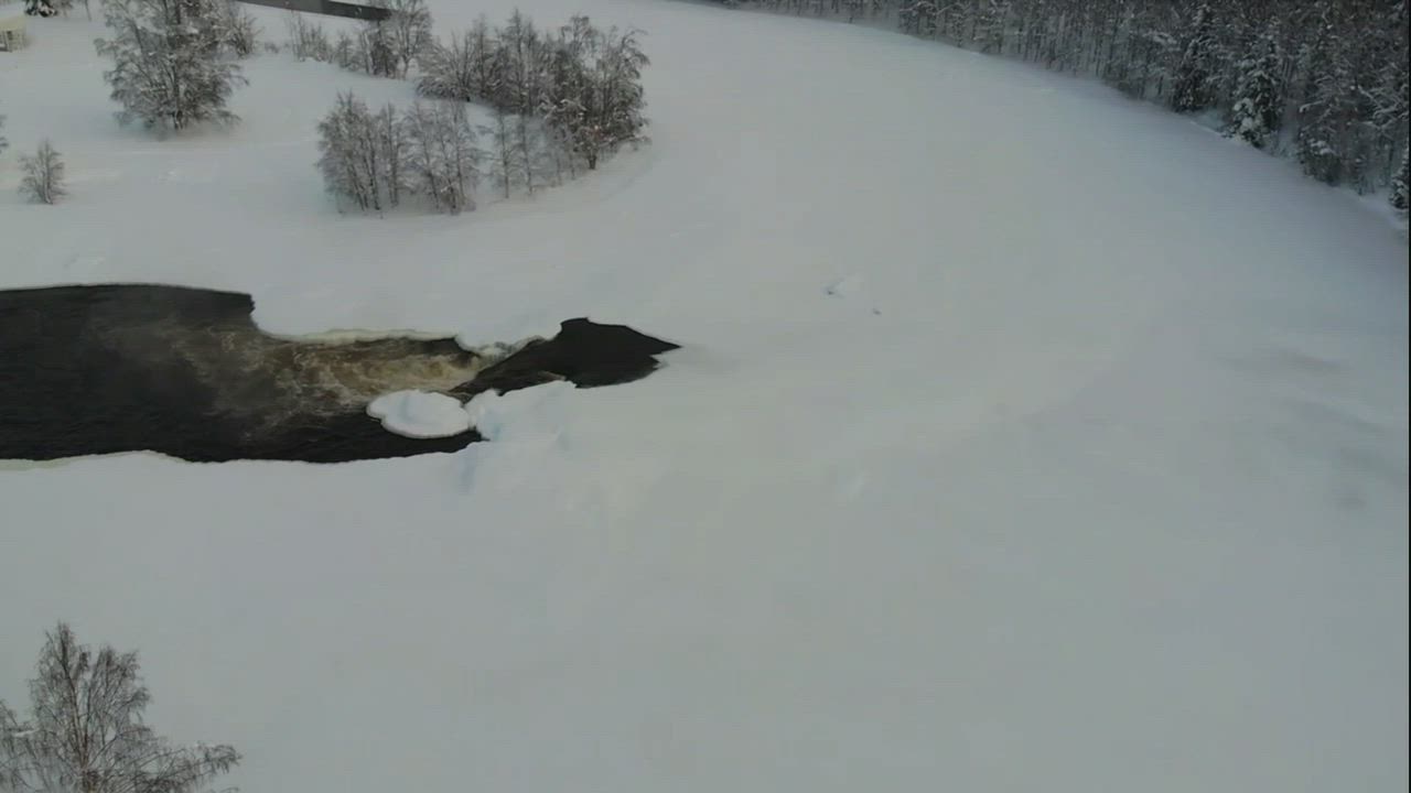 Iijoen hyydepato räjäytettiin Taivalkoskella