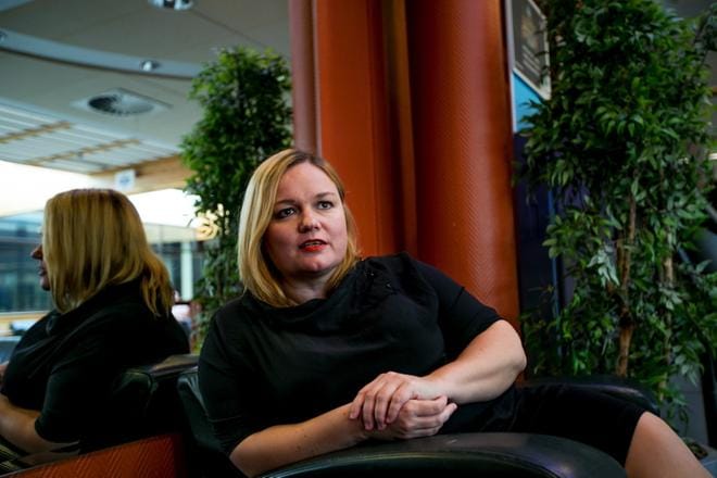 – Monet väitteet sote-valiokunnan työskentelystä ovat käsittämättömiä, sote-valiokunnan puheenjohtaja Krista Kiuru (sd). sanoo, muttei halua puhua asiasta enempää. KUVA: JAAKKO ELENIUS