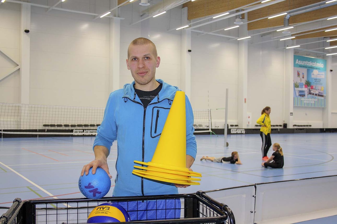 Juha Vuoti toimii Kempeleen erityisliikunnan koordinaattorina.