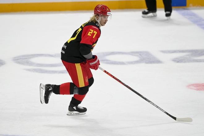 Edelllisen ottelunsa Mika Partanen pelasi Helsingin Jokereiden pelipaidassa. KUVA: EMMI KORHONEN / LEHTIKUVA