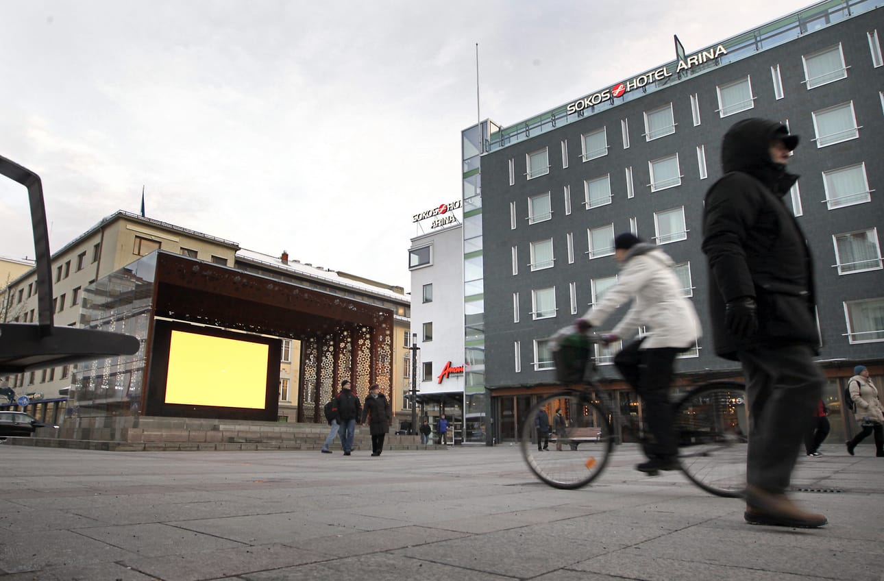 Keskustan Sokos-hotellissa on aloitettu koko hotellin käsittävä peruskorjaus. Arkistokuva.