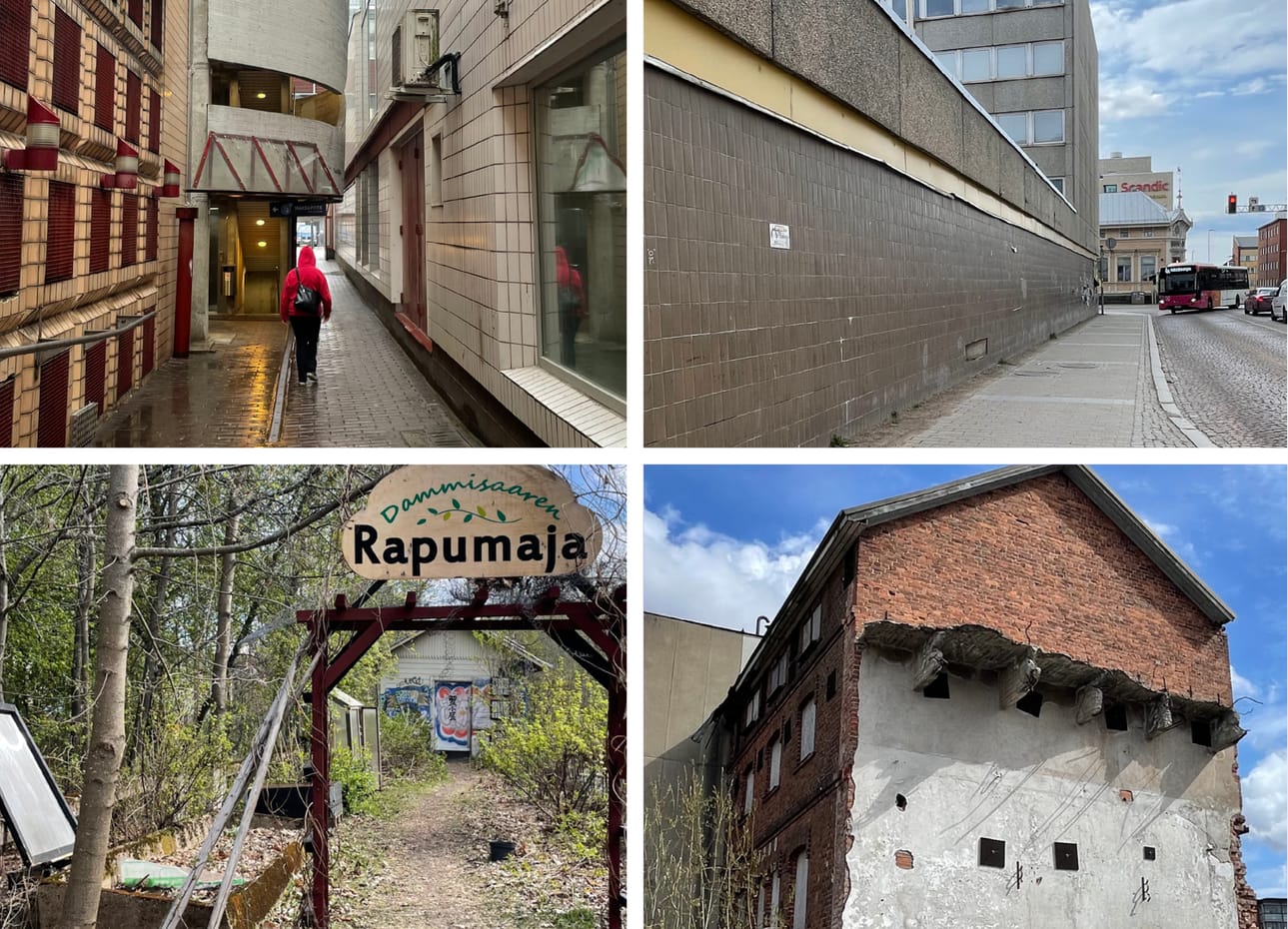 Tässä ovat ehdotuksista valikoidut neljä Oulun rumaa paikkaa.