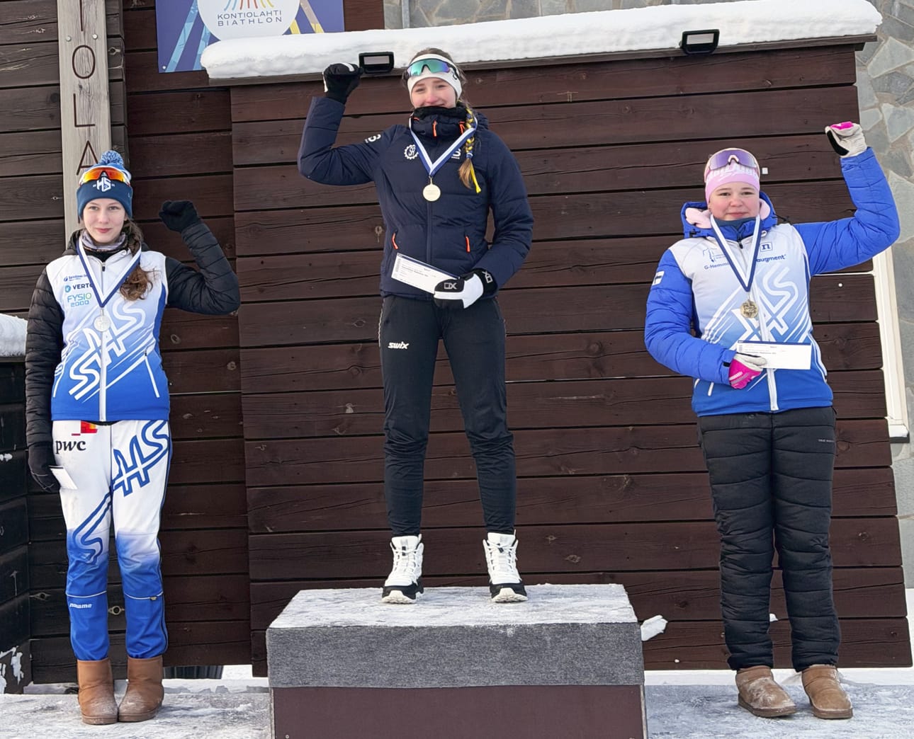 Kontionlahden SM-kisoissa Nella Matturi vei voiton viiden kilometrin yhteislähtökisassa. Hopeaa sai Seinäjoen Hiihtoseuran Outi Hietamäki ja pronssia Alma-Kaisa Ala-Kauppila samasta seurasta.
