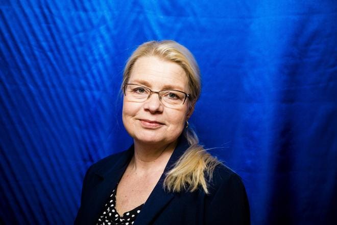 Perussuomalaisten eduskuntaryhmän puheenjohtaja Leena Meri pitää kiinni nykyisestä hallintoneuvostopaikkojen jaosta. KUVA: Joel Maisalmi
