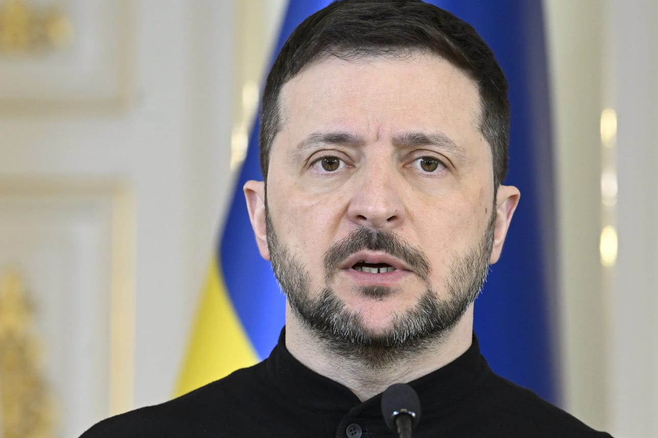 Ukrainan presidentti Volodymyr Zelenskyi tapaa Euroopan ja Naton johtajia.