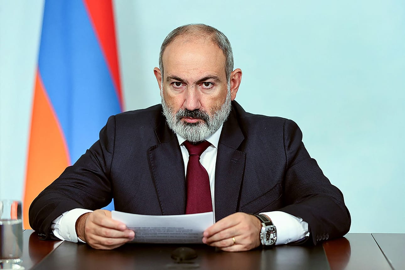 Armenian pääministeri Nikol Pashinjanin mukaan Armenian olisi myös ratifioitava Rooman perussääntö, jonka turvin perustettiin Kansainvälinen rikostuomioistuin (ICC). LEHTIKUVA/AFP/Armenian pääministerin lehdistöpalvelu