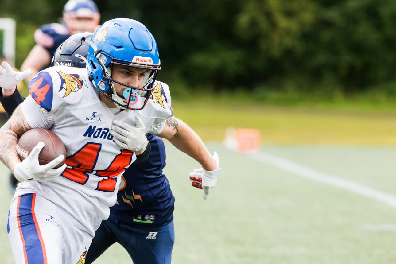 Juuso Herranen murtautui Pori Bearsin maalialueelle viime viikonlopun välierässä.