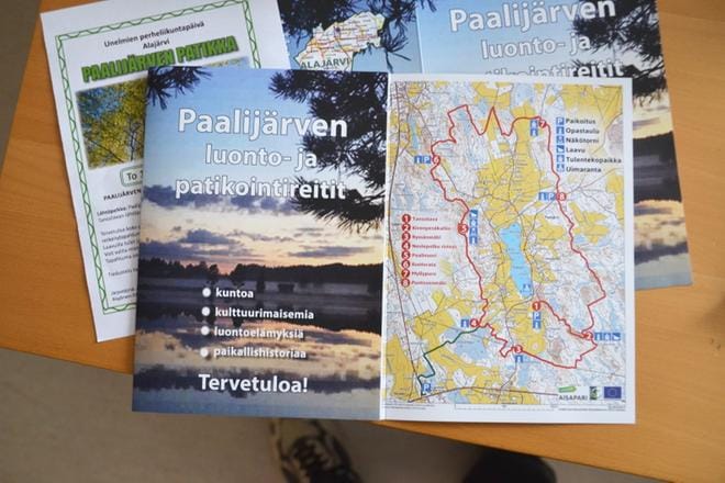 Paalijärven luonto- ja patikointireitistä on valmistunut esite karttoineen. KUVA: SARI HEINILÄ