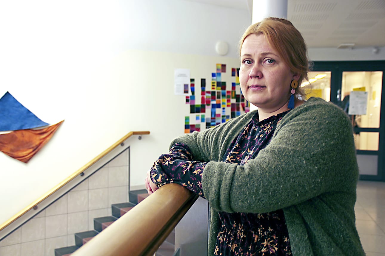 Tiina Haapapuro on viihtynyt uudessa työssään.