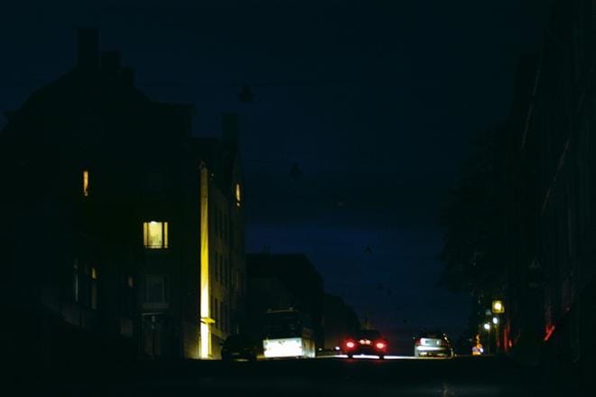 Yösammutus pimentää katuvalot Seinäjoella sydänyön ajaksi. Arkistokuva.
