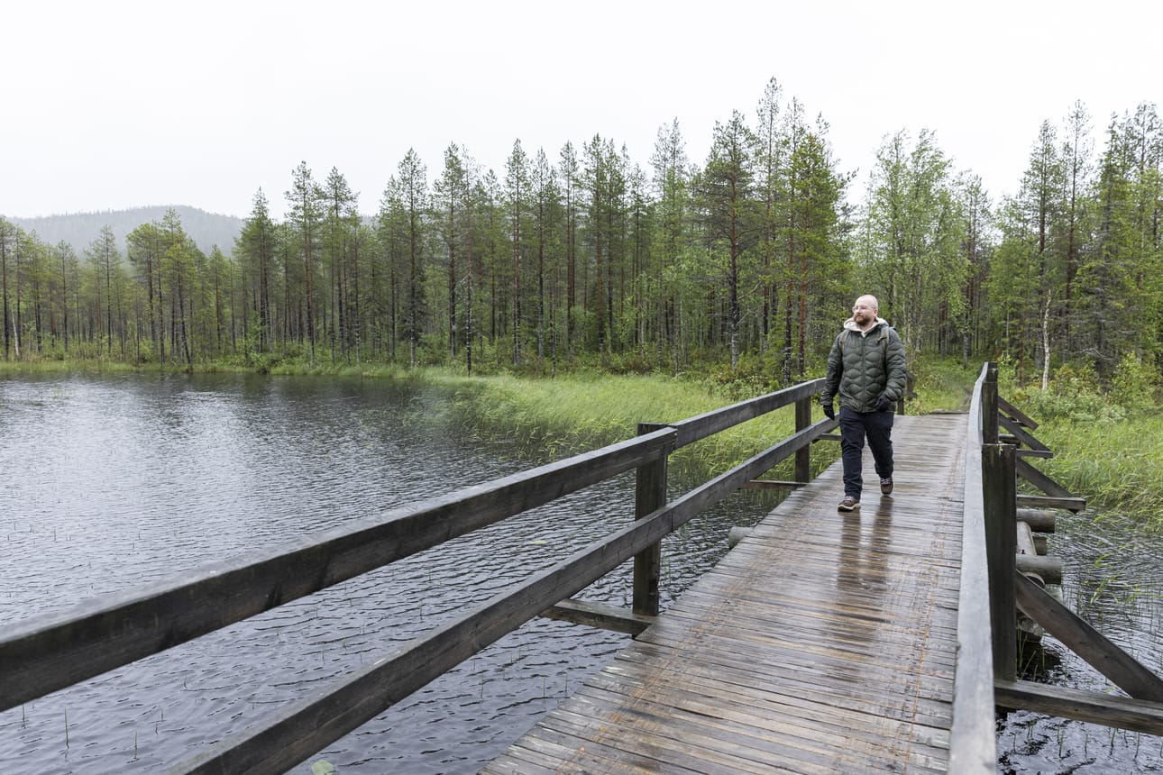 Rajajoen vesi vaikuttaa olevan korkealla. Onko reitti tulva-aikaan aukikaan?