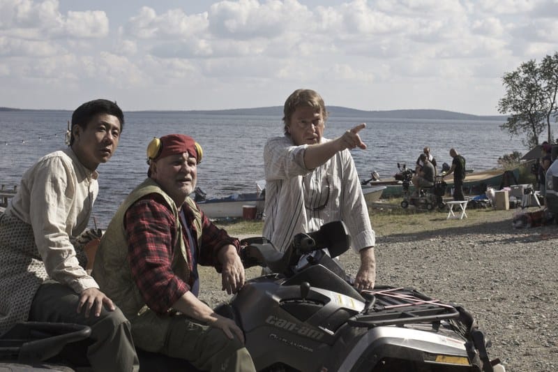 Chu Pak Hong, Kari Väänänen ja ohjaaja Mika Kaurismäki.