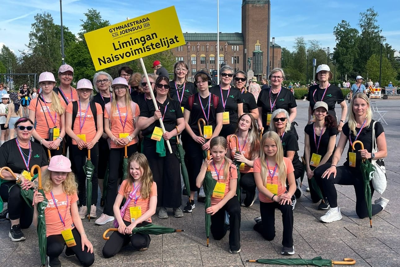 Limingan Naisvoimistelijat osallistuivat voimistelun suurtapahtumaan.