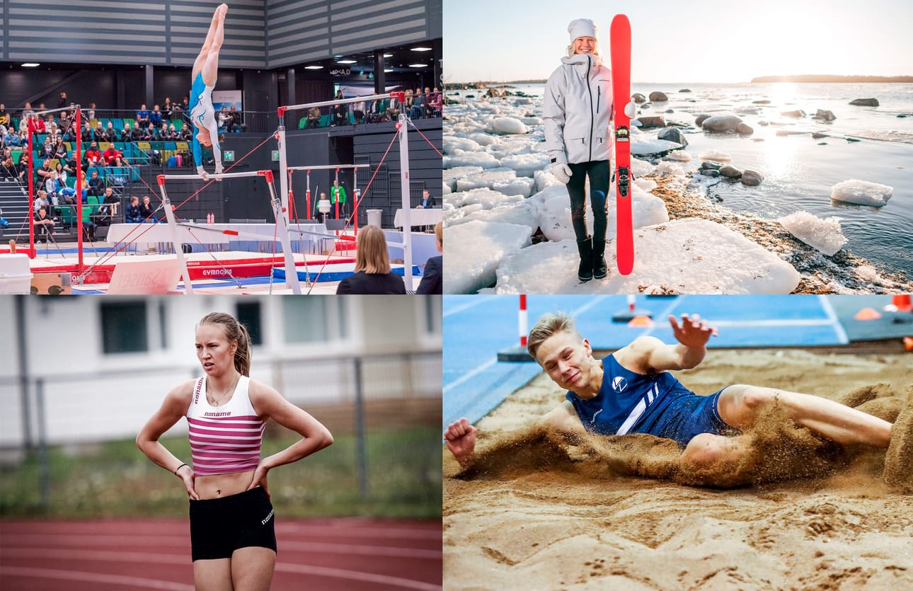 Ada Hautala (ylh. vas.), Anni Kärävä (ylh. oik.), Mette Baas (alh. vas) ja Aaro Davidila (alh. oik.), ovat olleet mukana Kaleva Media Talents -ohjelmassa alusta lähtien.