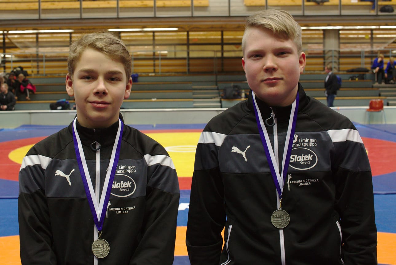 Markus Jaakola vasemmalla ja Aaro Veijola oikealla.