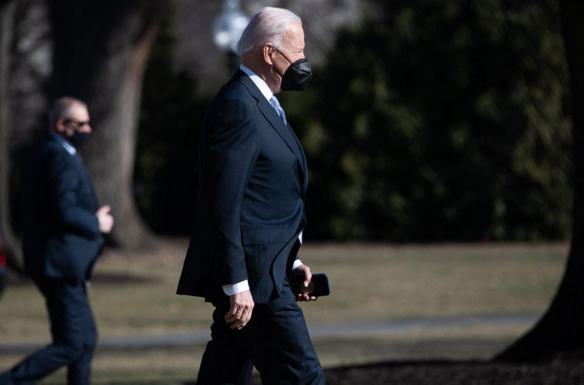 Yhdysvaltain presidentin Joe Bidenin ja tämän venäläiskollegan Vladimir Putinin on määrä keskustella puhelimitse Ukrainan kriisistä tänään. LEHTIKUVA / AFP