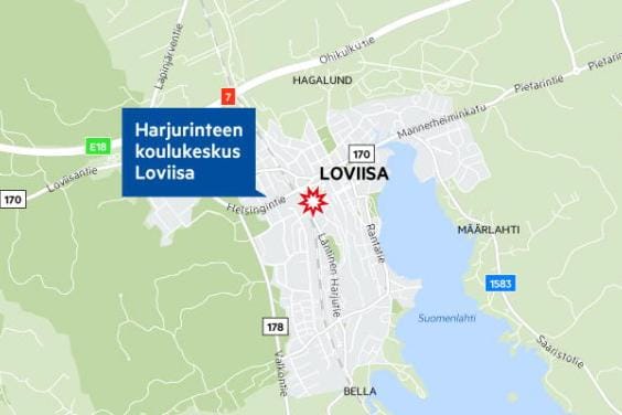 Sisäkatto romahti uudisrakennuksessa, joka valmistui vuonna 2014. Uudisrakennus on osa isoa Harjurinteen koulukeskusta. KUVA: Maps4News/Markku Uhari