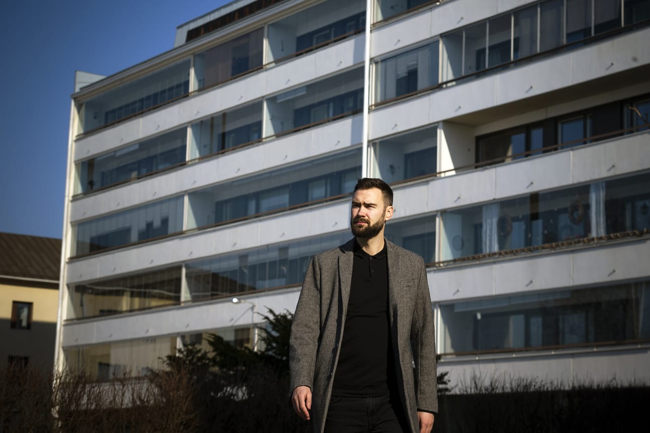 Tim Sparv antoi kotinsa Vaasan Rantakadulla ukrainalaisperheen käyttöön.