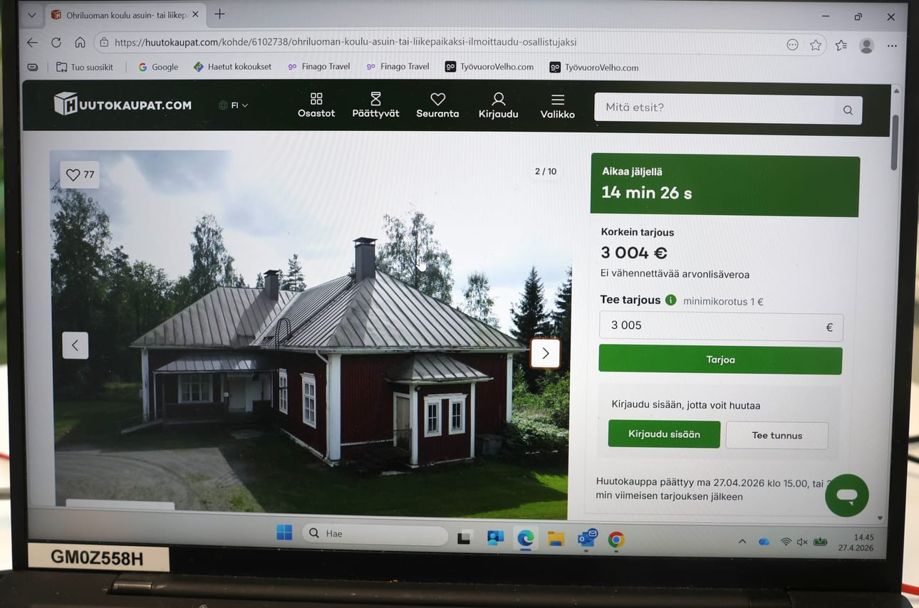 Huutokaupan ensimmäinen vaihe päättyi juuri hetki sitten.