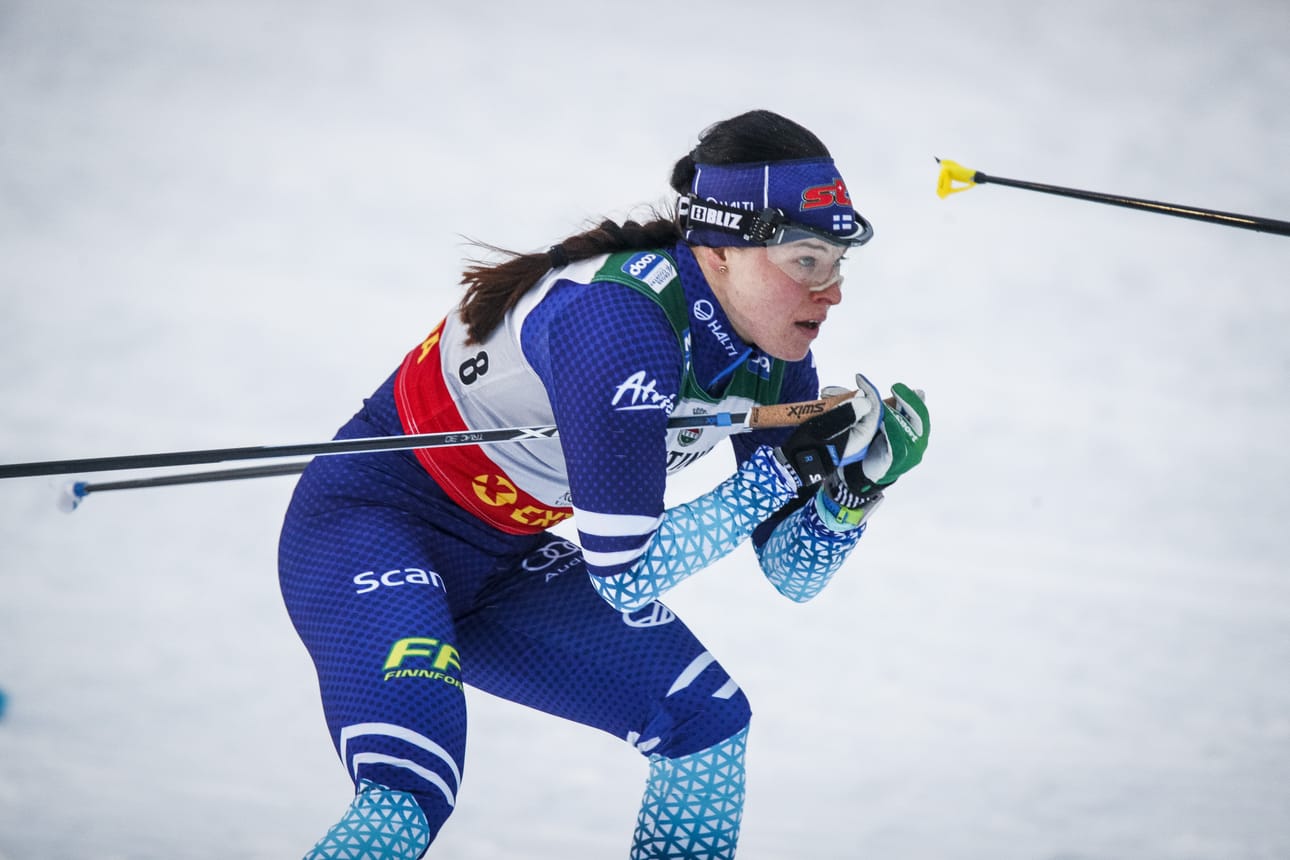 Krista Pärmäkoski kuvaili menoaan teräväksi perjantaina.