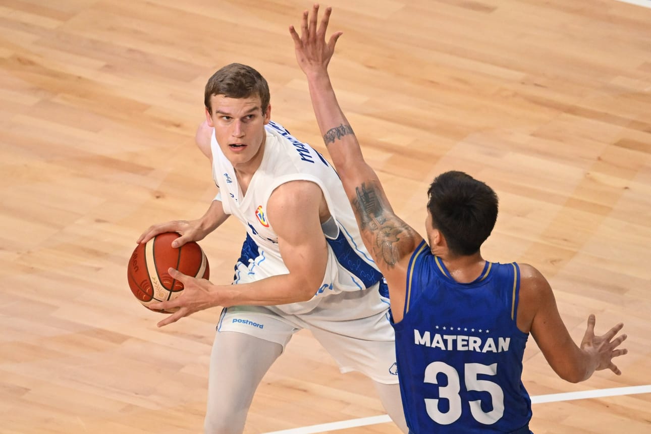 Suomen paras korintekijä oli Lauri Markkanen 32 pisteellä. LEHTIKUVA / VESA MOILANEN
