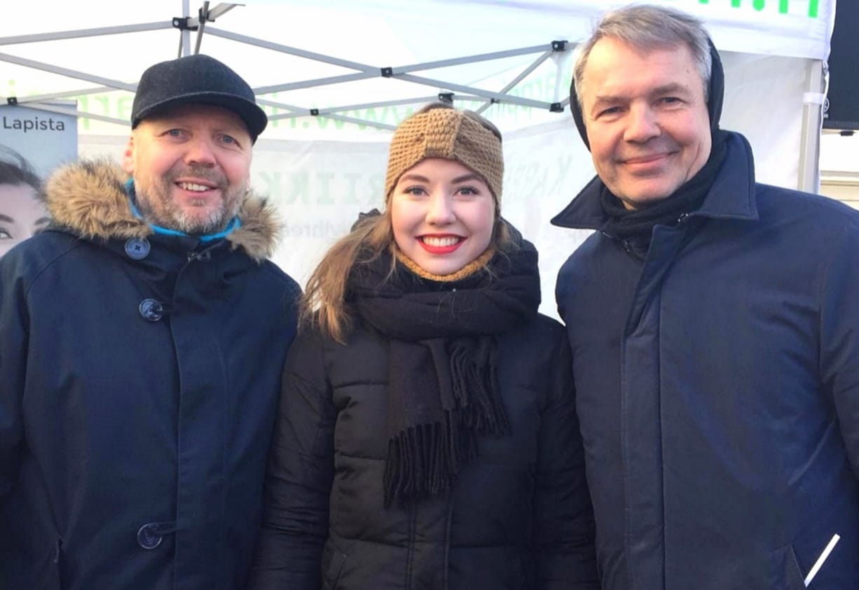 Vihreiden puheenjohtaja Pekka Haavisto ja kampanjan aluepäällikkö Timo Törmänen uskovat, että Riikan työ Lapin puolesta on huomattu ja se tulee näkymään myös vaalien lopputuloksessa historiallisesti.