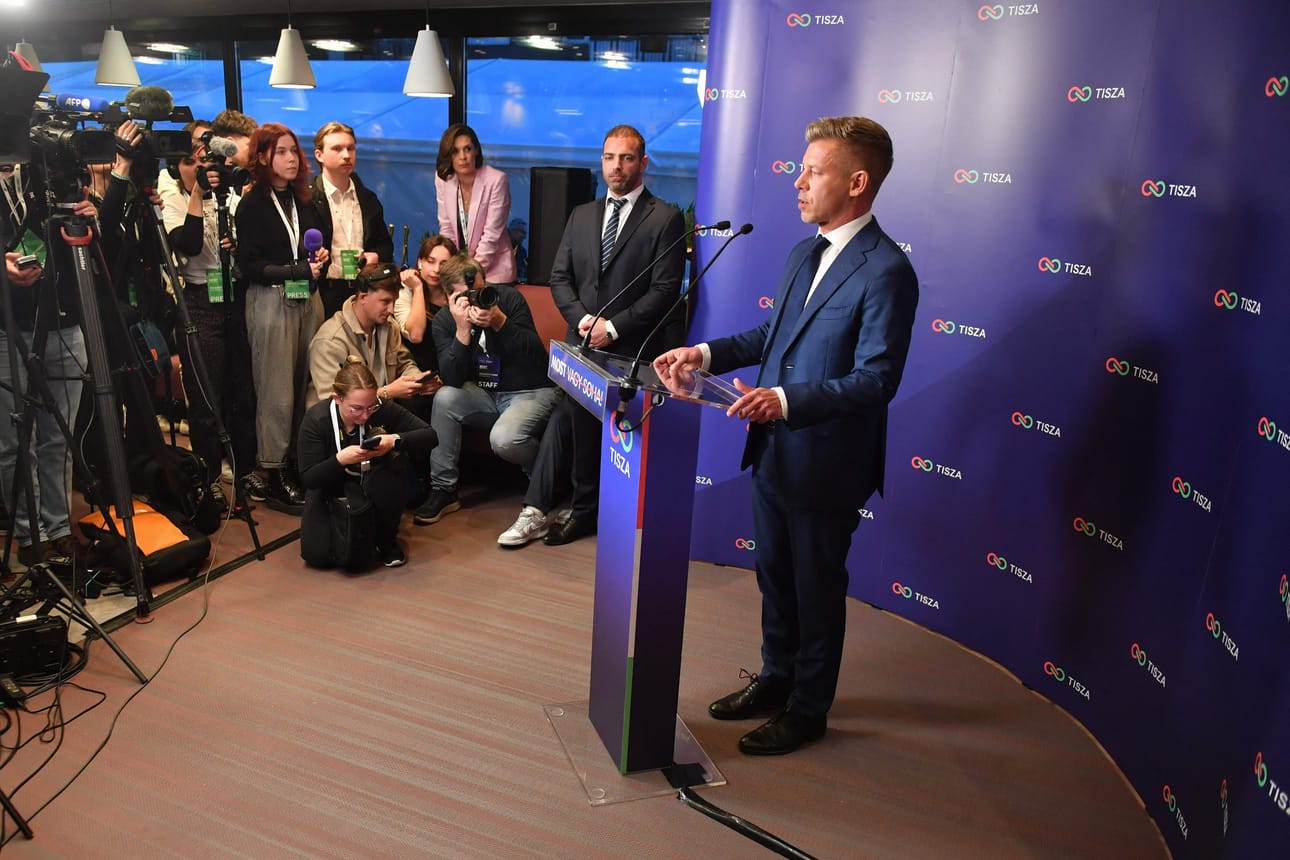 Peter Magyar puhui medialle sunnuntaina.