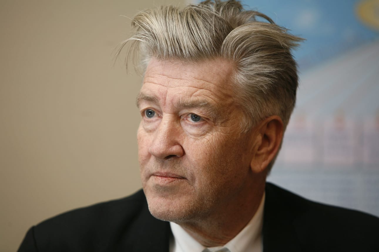 David Lynch lehdistötilaisuudessa Helsingissä vuonna 2007. LEHTIKUVA / HEIKKI SAUKKOMAA
