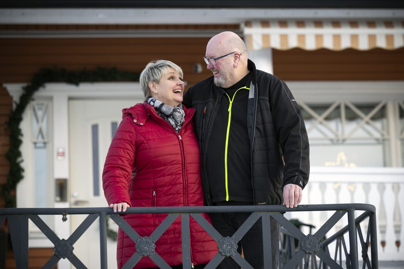 Anne ja Ari Rintamäelle joulun ja vuodenvaihteen vapaat ovat olleet tärkeää perheen yhteistä aikaa. Perheessä on neljä lasta.