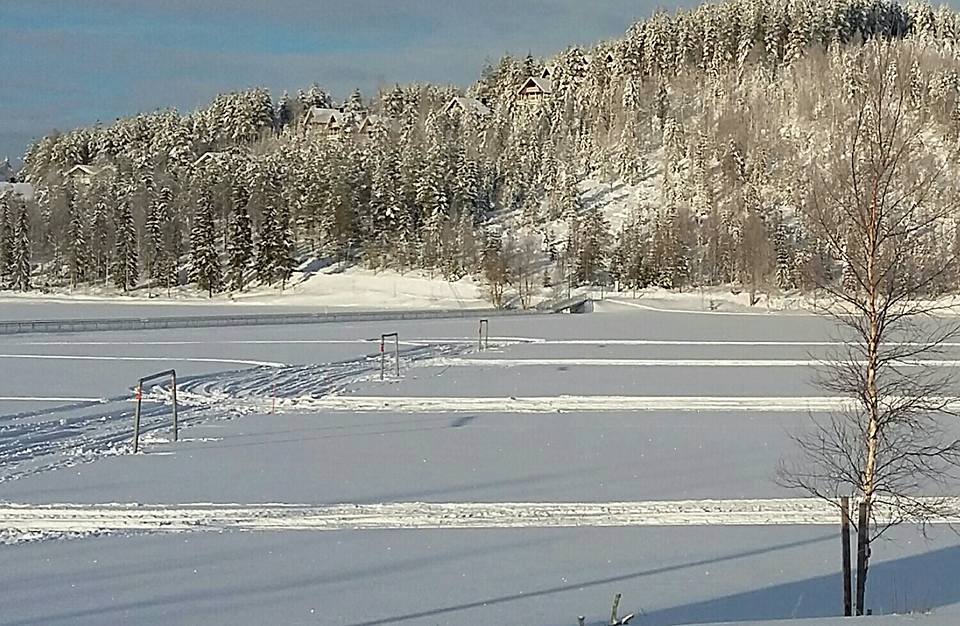 Tällaisissa maisemissa ratkotaan umpihankifutiksen maailmanmestaruus tänään lauantaina.