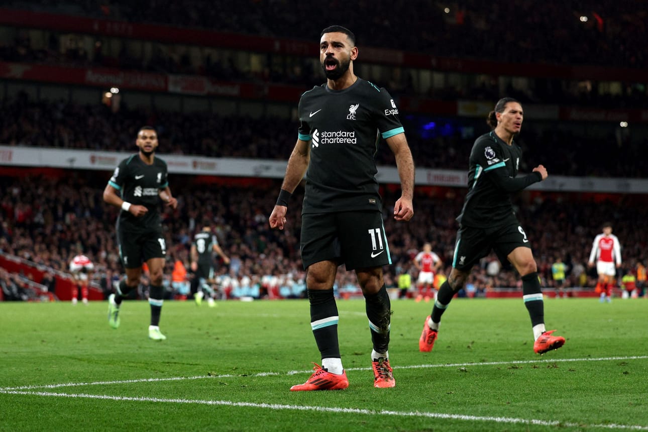 Mohamed Salahin sopimus Liverpoolin kanssa päättyy tämän kauden loppuun, ja tammikuussa hänellä on mahdollisuus neuvotella sopimusdiilistä muiden kuin englantilaisten seurojen kanssa. LEHTIKUVA/AFP