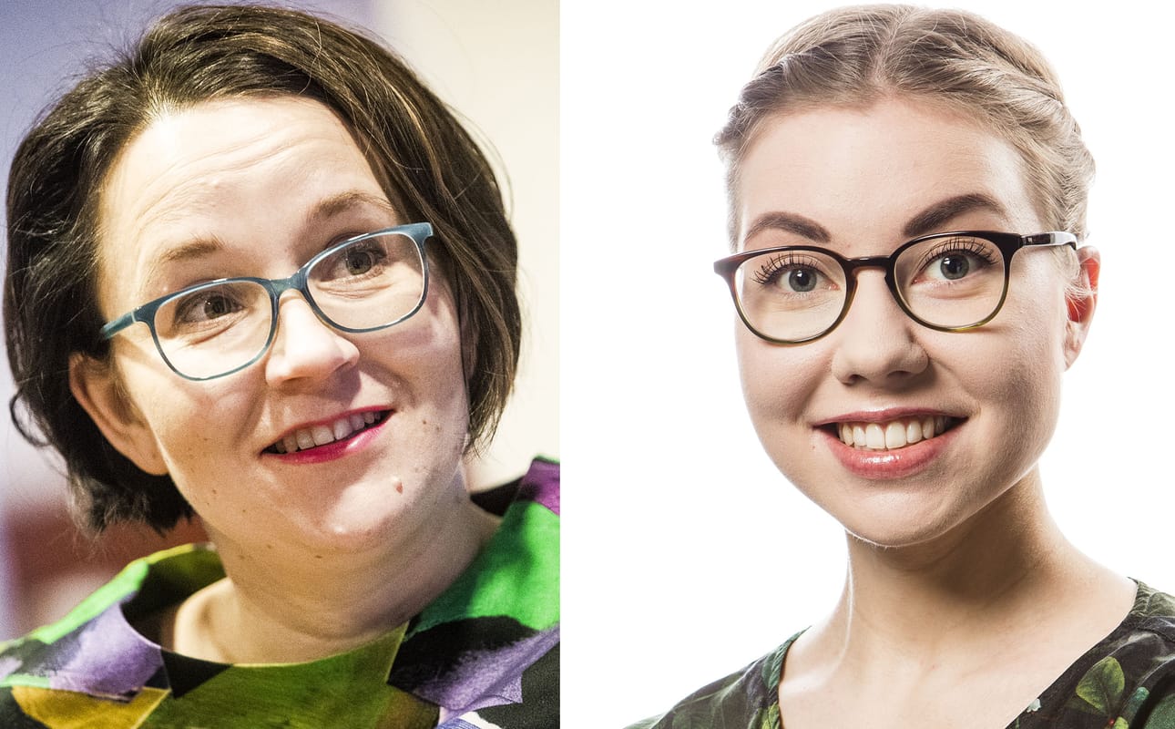 Viikkoraati spekuloi tällä viikolla pienpuolueita ja -ryhmiä eduskuntavaaleissa sekä vihreiden mahdollisuuksia Lapin vaaleissa ja eduskuntavaalien jälkeen. Kuvassa Liike Nytin Heidi Alariesto ja Vihreiden Riikka Karppinen.