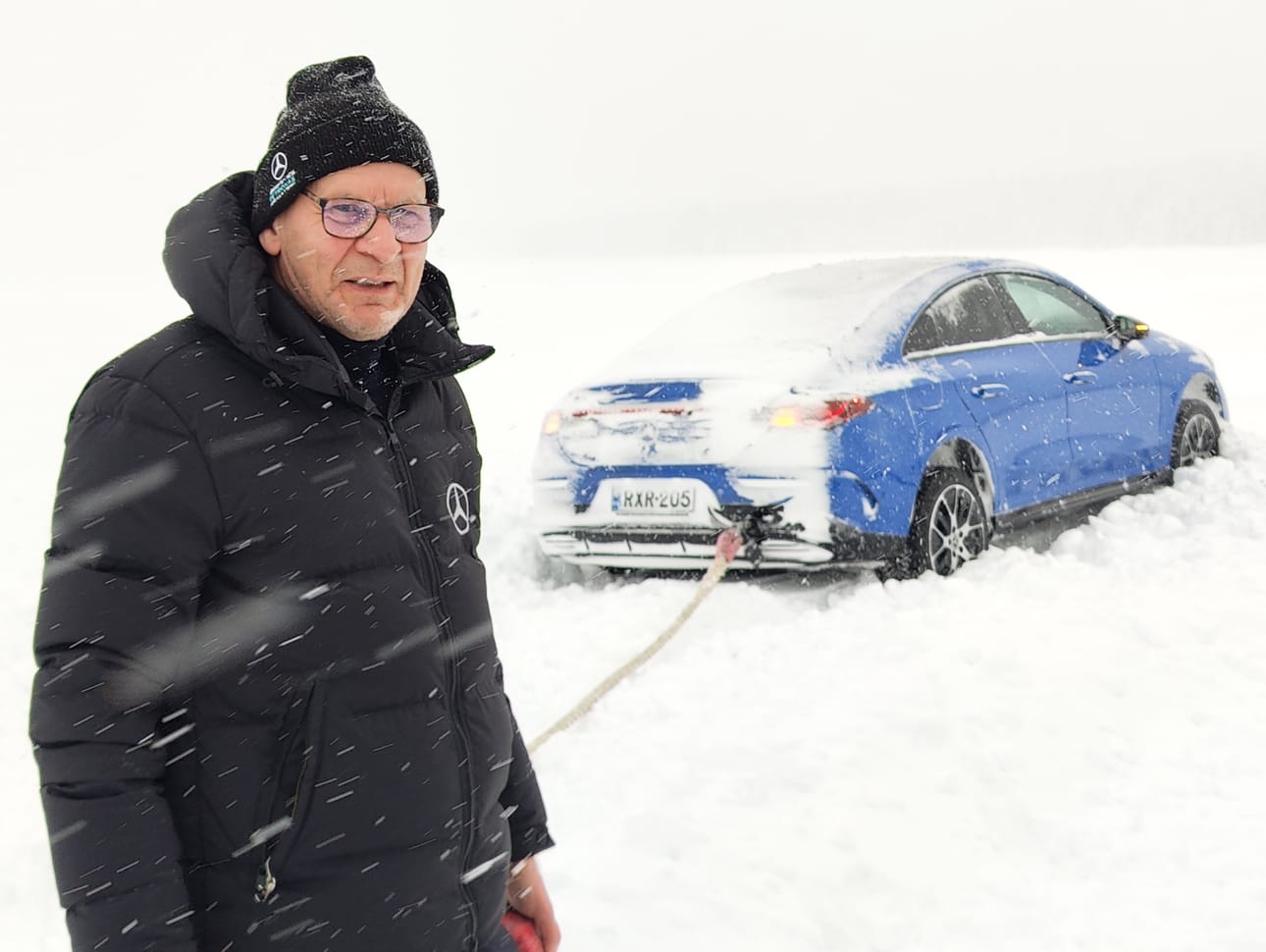 Tuotepäällikkö Pauli Eskelinen joutui lapiomieheksi, kun olosuhteet yllättivät. – Oikea tilannenopeus ratkaisee aina, hän muistutti.