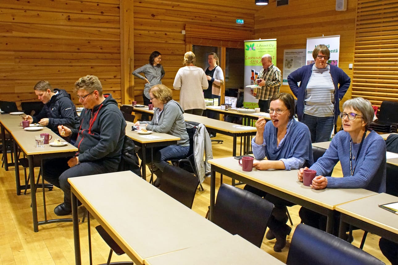 Lähiruuasta puhumisen ohella sitä myös maisteltiin viime viikolla Syötteen luontokeskuksella pidetyssä tilaisuudessa.