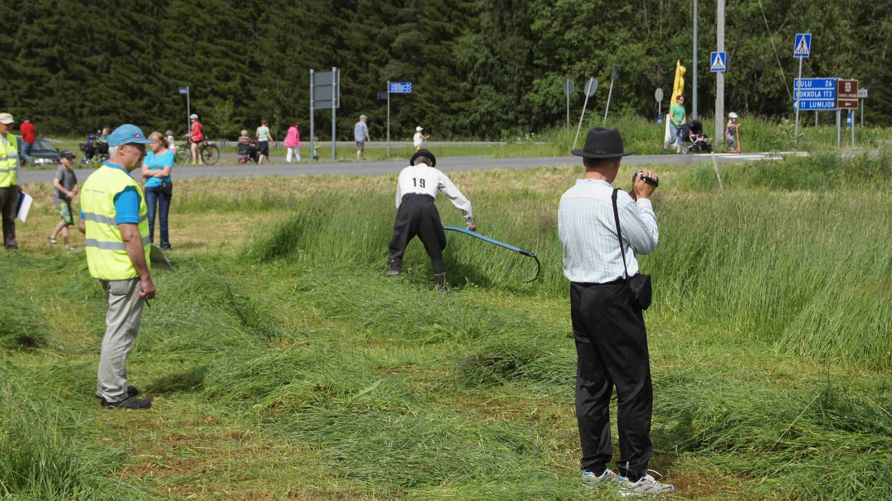 Kilpailija työssään.