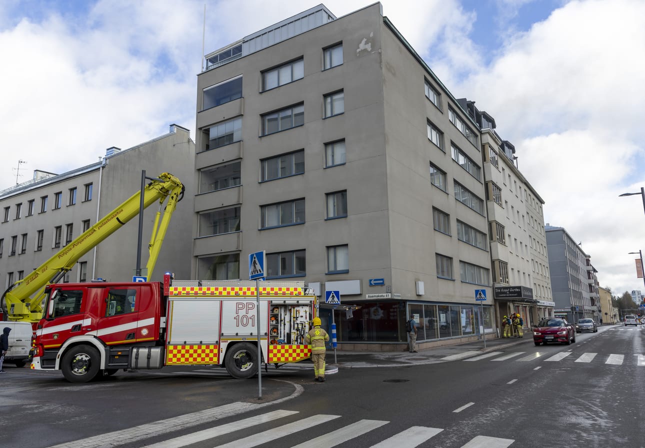 Ravintolassa syttyi tulipalo Oulun keskustassa tiistaina aamupäivästä.
