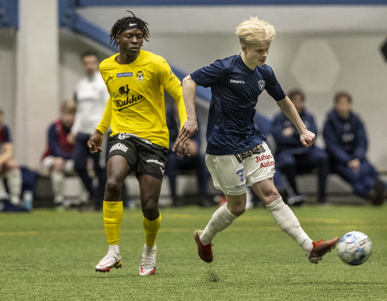18-vuotias Marius Könkkölä iski keskiviikkona AC Oululle kaksi osumaa cup-ottelussa. Hänellä on vielä liigadebyytti tekemättä.