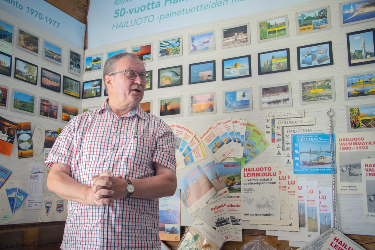 Kauko Ervasti on tehnyt ison työn markkinoidessaan Hailuotoa turisteille.